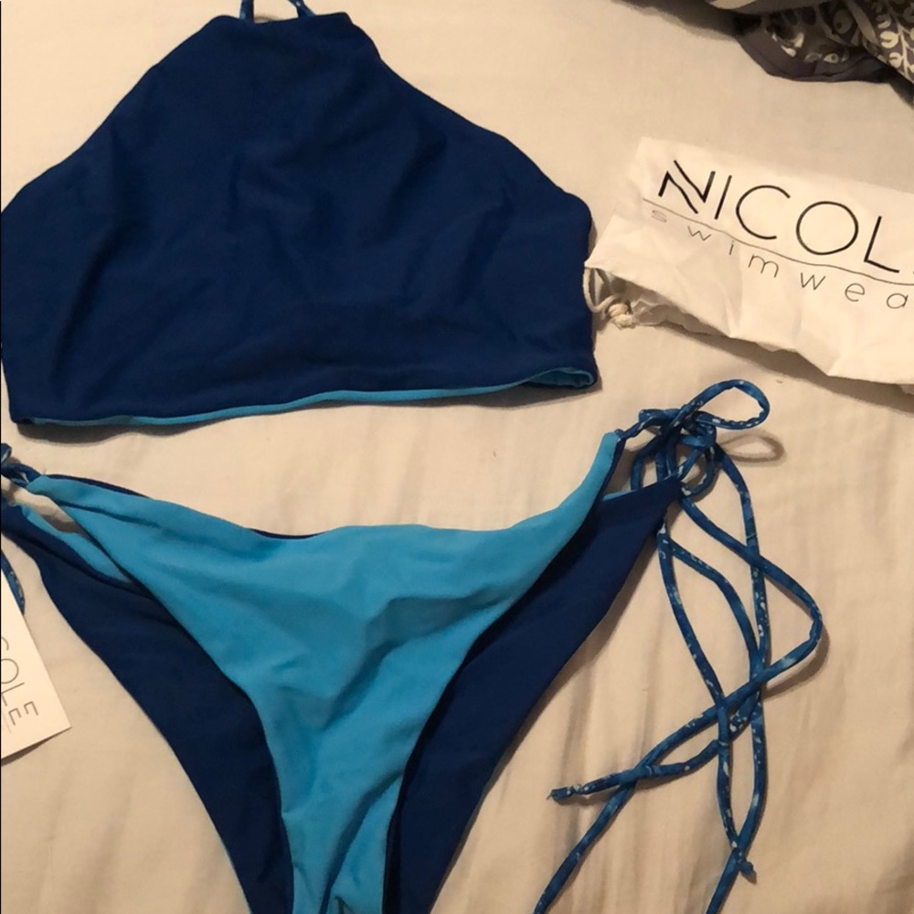 Brand New Nicole Swimwear halter set